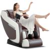 Massage chair, full body zero gravity recliner, with hip heating, foot massage and air massage system, suitable for mom/dad (pure black).